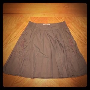 Greenish gray skirt with pockets